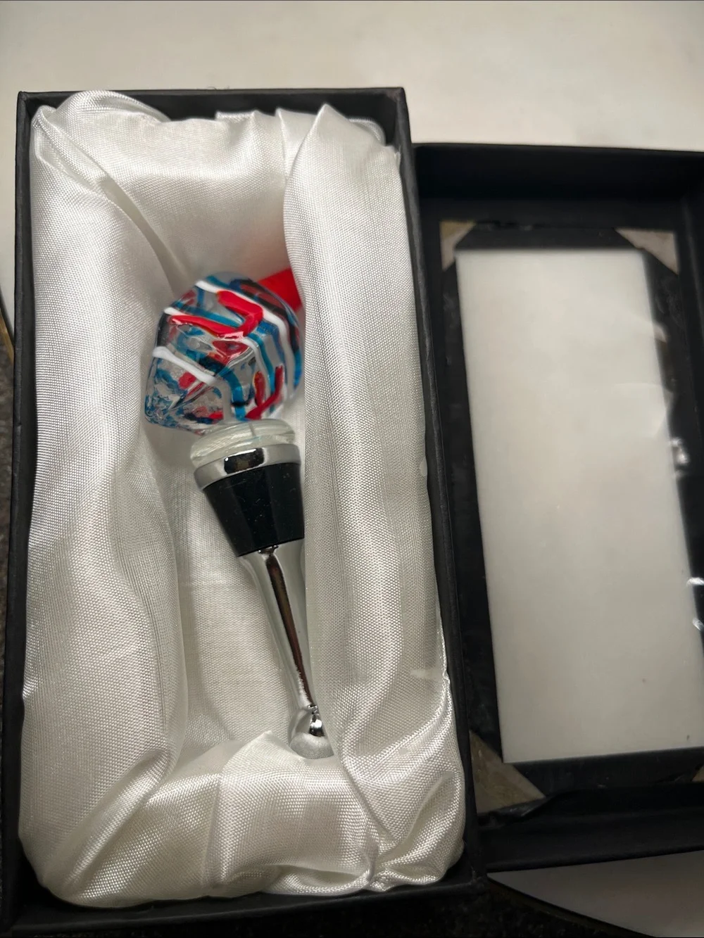Hanukkah Glass Dreidel Wine Stopper 🕎🍷